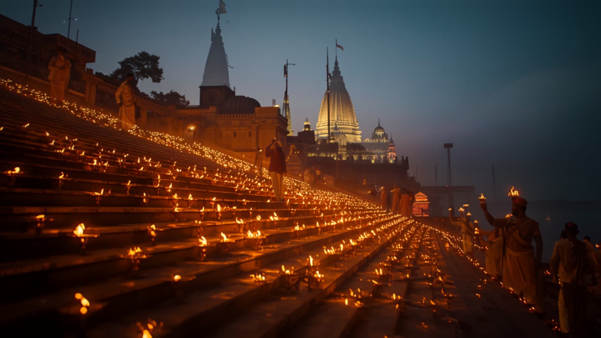 Lamps on the Saryu